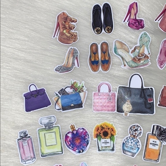 LUX STICKERS DESIGNER SCRAPBOOK STICKERS SET OF 36 - Picture 3 of 9